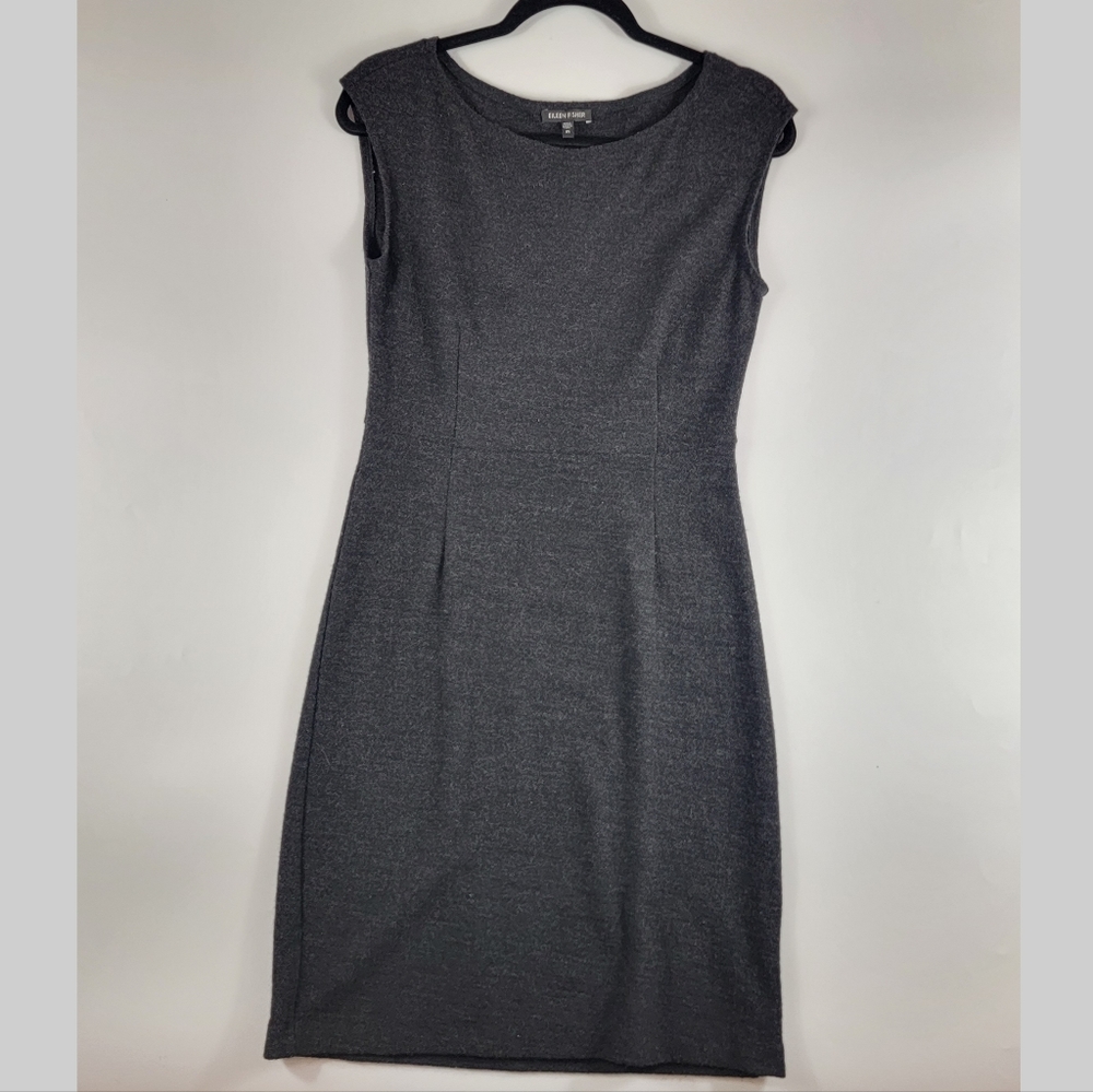 Eileen Fisher 100% Wool Tank Dress, Size XS